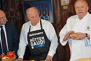 Uli Hoeneß und Alfons Schuhbeck stellten die beiden neuen Hütengaudi Kreationen vor (©Foto. Martin Schmitz)